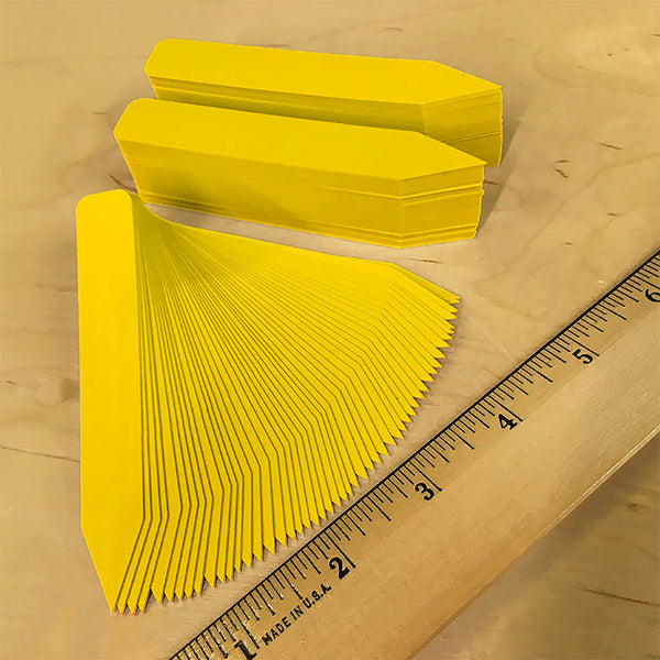 4" x 5/8" Yellow Premium Pot Stakes