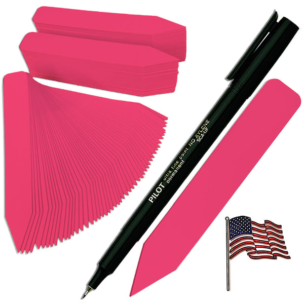 4" x 5/8" Hot Pink Premium Pot Stakes