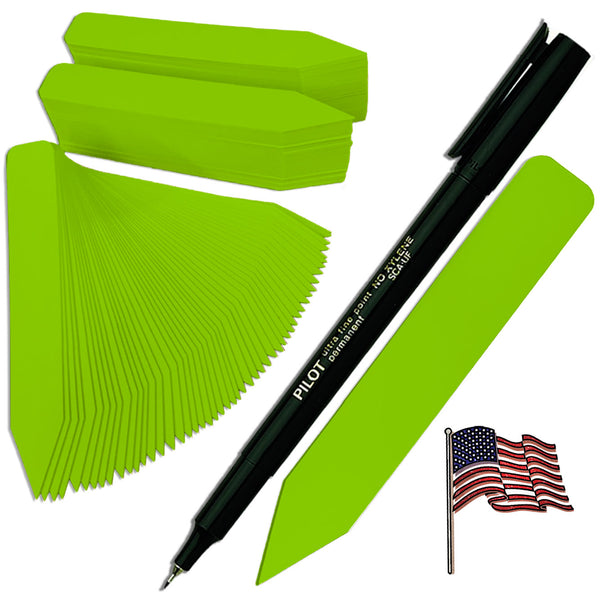 4" x 5/8" Lime Premium Pot Stakes