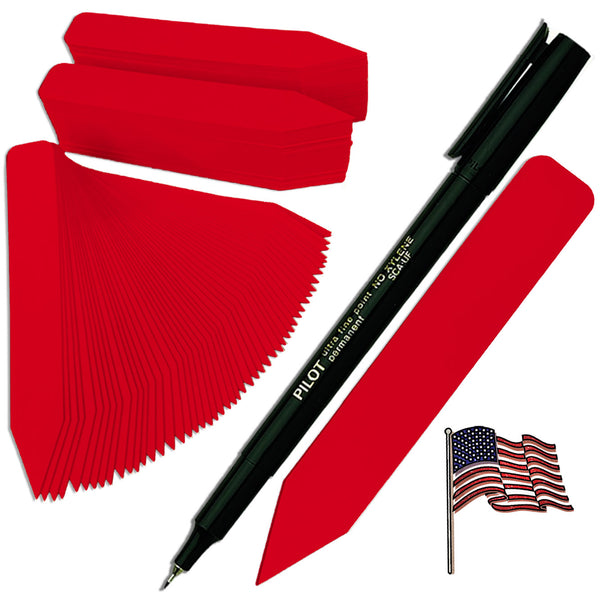 4" x 5/8" Red Premium Pot Stakes