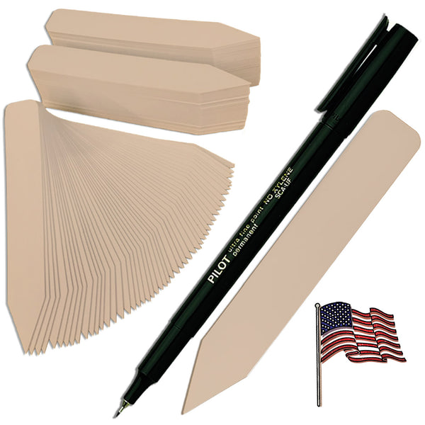 4" x 5/8" Tan Premium Pot Stakes