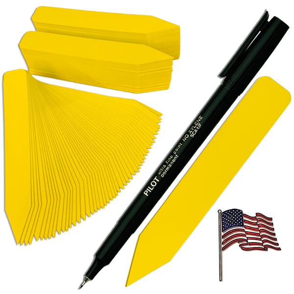 4" x 5/8" Yellow Premium Pot Stakes