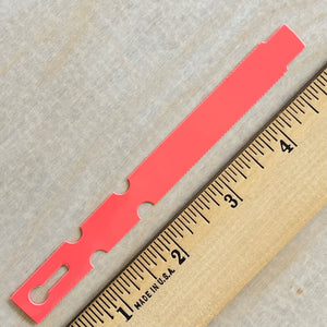 5" x 1/2" Wraptie Tag Coral