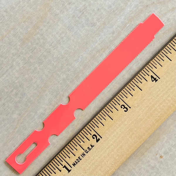 5" x 1/2" Wraptie Tag Coral