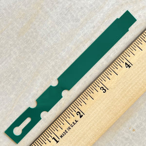 5" x 1/2" Wraptie Tag Dark Green