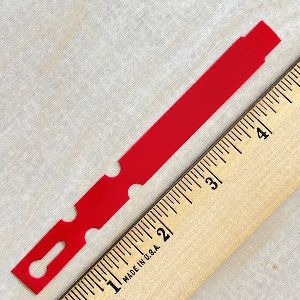 5 x 1/2 Wraptie Tag Red
