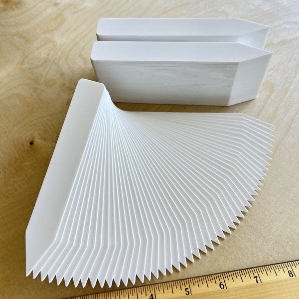 6" x 7/8" White Premium Pot Stakes