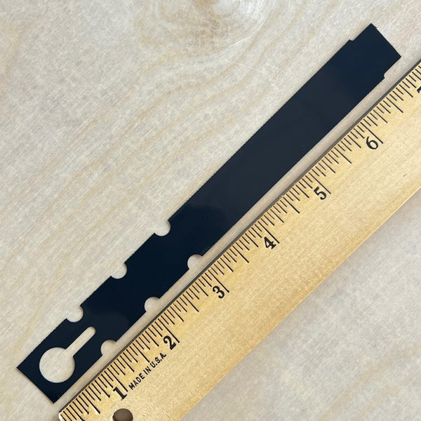 7" x 3/4" Wraptie Tag Black