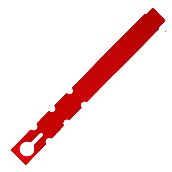 7" x 3/4" Red Wraptie Tags