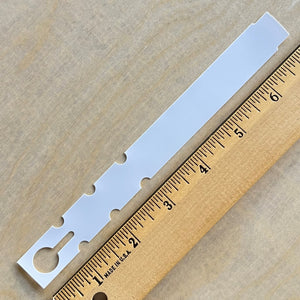 7" x 3/4" Wraptie Tag 5 Across White