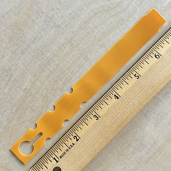 7" x 3/4" Wraptie Tag Gold
