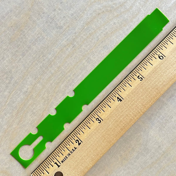 7" x 3/4" Wraptie Tag Green
