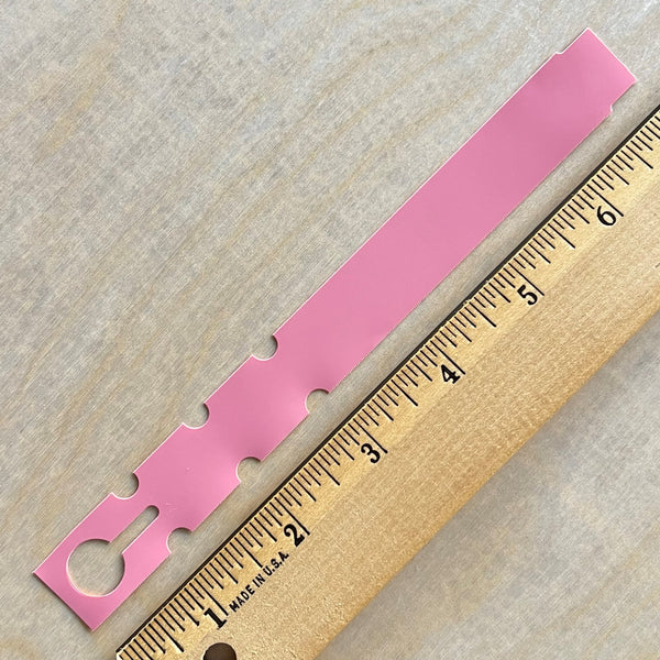 7" x 3/4" Wraptie Tag Pink