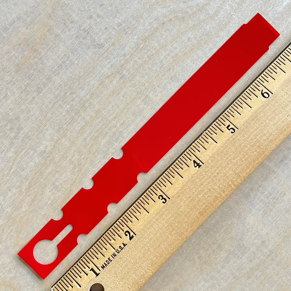 7" x 3/4" Wraptie Tag Red