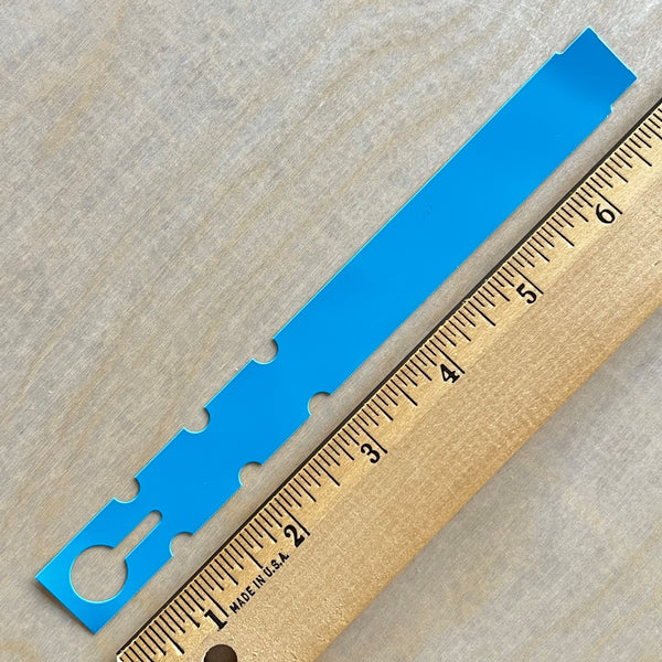 7" x 3/4" Wraptie Tag Turquoise