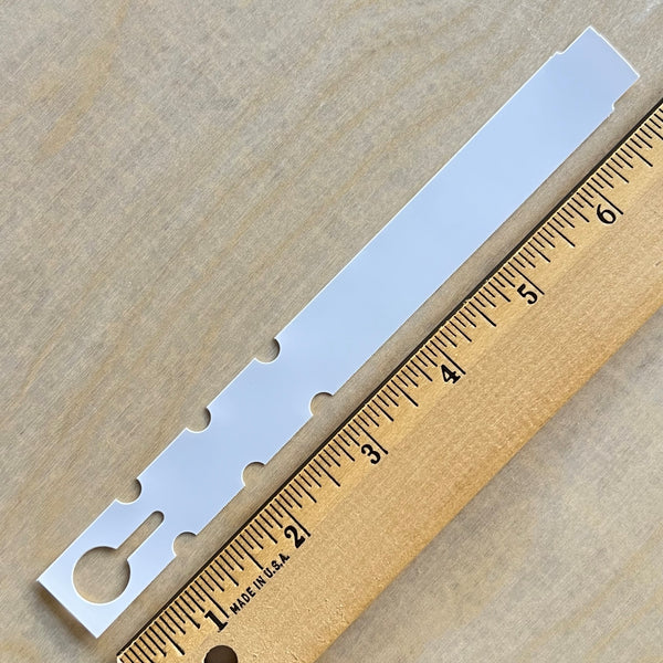 7" x 3/4" Wraptie Tag White