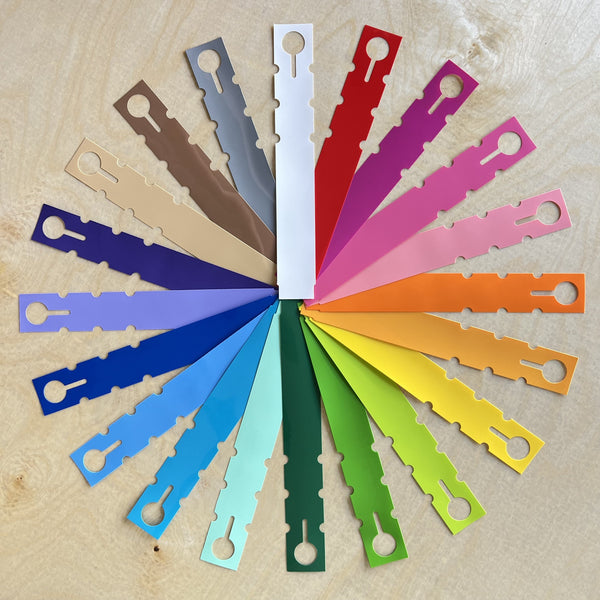7" x 1" Wraptie Tag 20 Colors Assorted