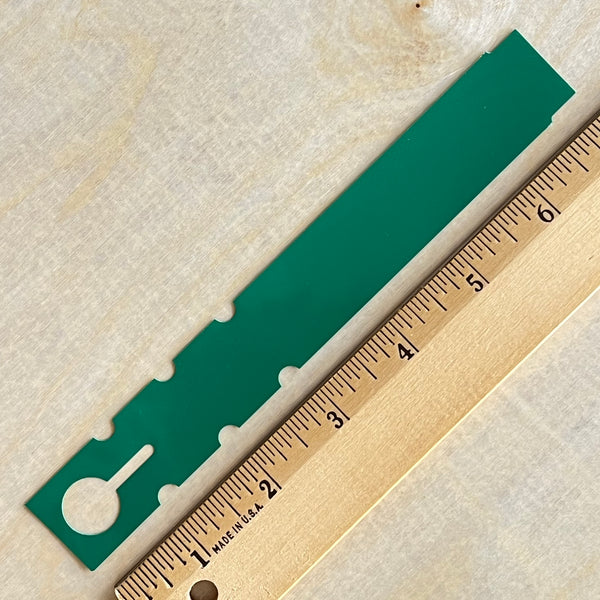 7" x 1" Wraptie Tag Dark Green