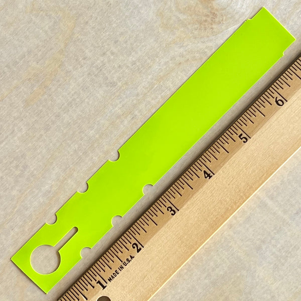 7" x 1" Wraptie Tag Lime