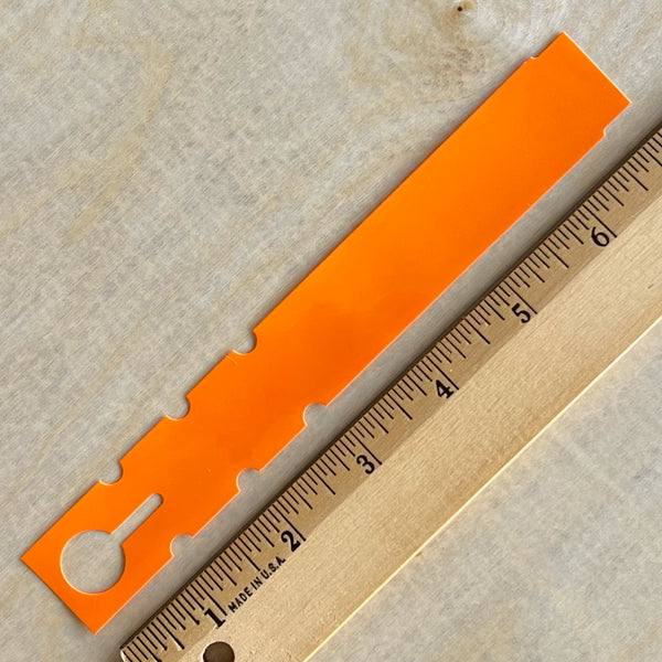 7" x 1" Wraptie Tag Orange