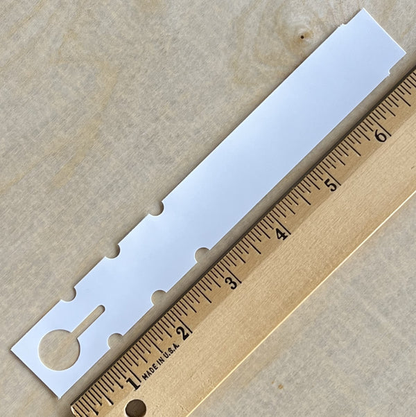7" x 1" Wraptie Tag White