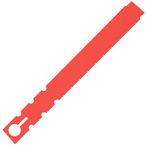 9" x 1" Wraptie Tag Coral