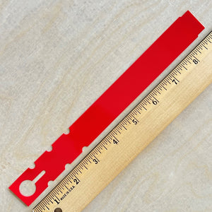 9" x 1" Wraptie Tag Red