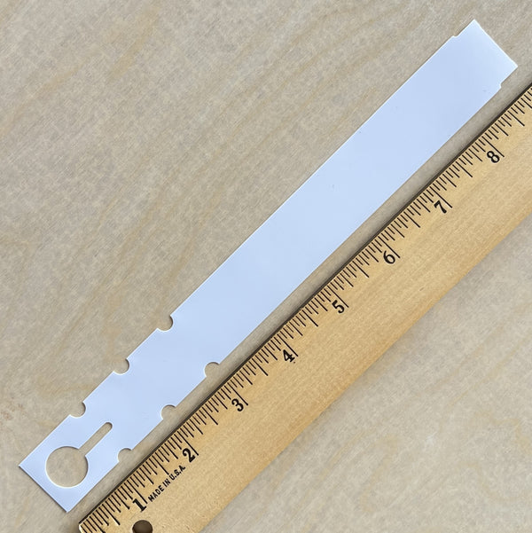 9" x 1" Wraptie Tag White