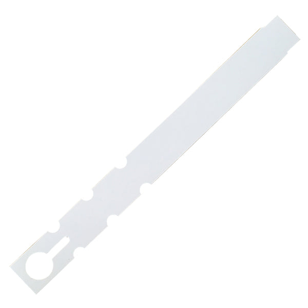 7" x 3/4" White Wraptie Tags