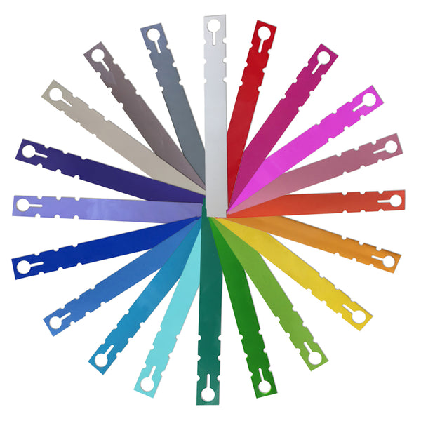 9" x 1" Assortment of 20 Color Wraptie Tags