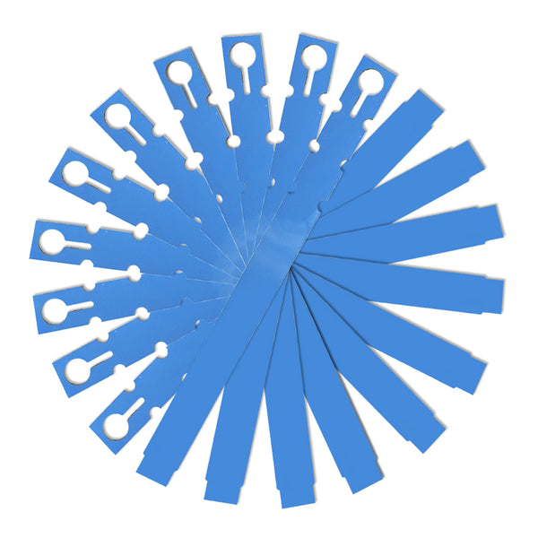 9" x 3/4" Blue Wraptie Tags