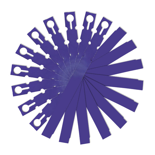 9" x 3/4" Dark Purple Wraptie Tags