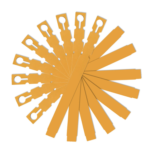 9" x 3/4" Gold Wraptie Tags