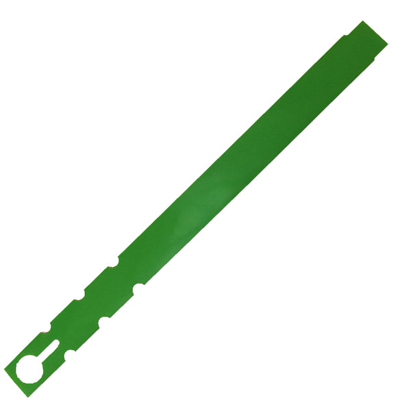 9" x 3/4" Green Wraptie Tags