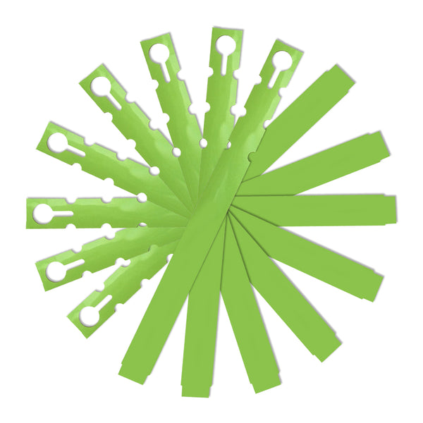 9" x 3/4" Lime Wraptie Tags