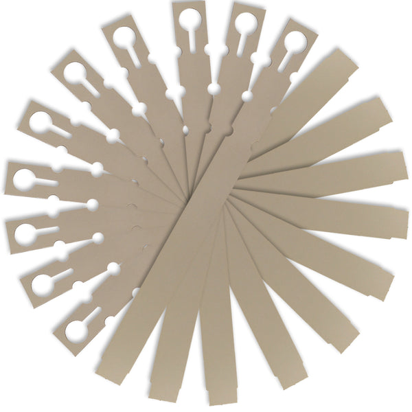 9" x 3/4" Tan Wraptie Tags