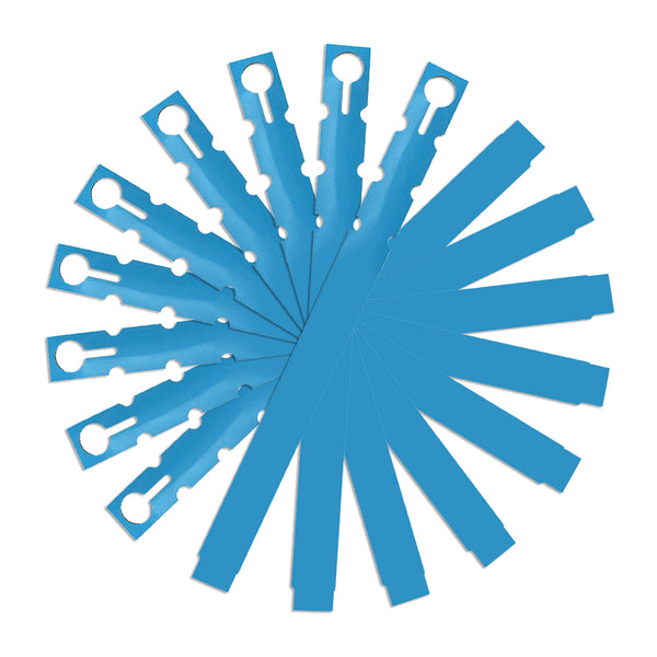 9" x 3/4" Turquoise Wraptie Tags