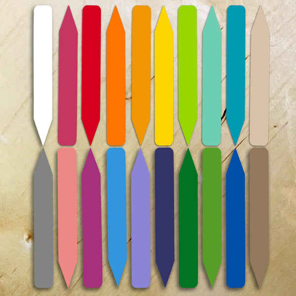 5" x 5/8" 20 Assorted Colored Premium Pot Stakes