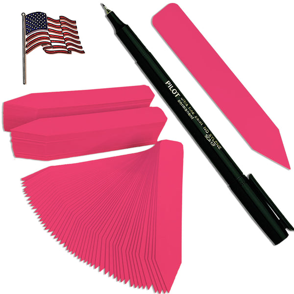 5" x 5/8" Hot Pink Premium Pot Stakes