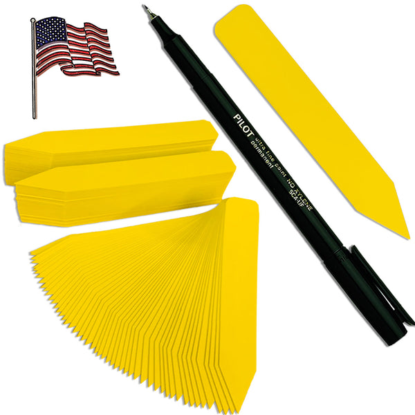 5" x 5/8" Yellow Premium Pot Stakes