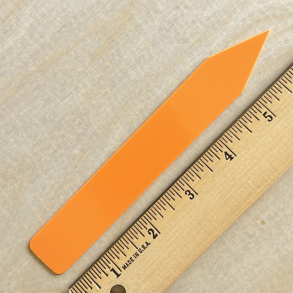 6" x 7/8" Orange Premium Pot Stakes