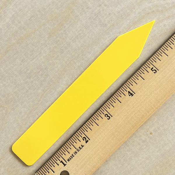 6" x 7/8" Yellow Premium Pot Stakes