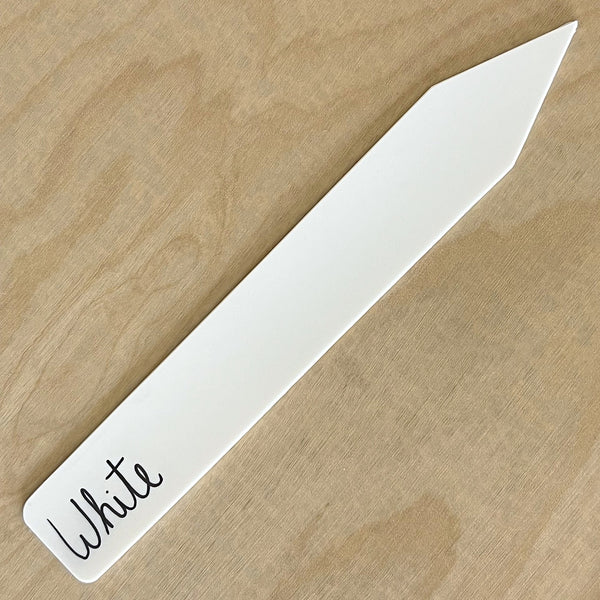 6" x 7/8" White Premium Pot Stakes