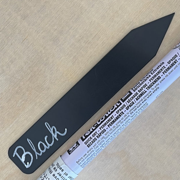 4" x 5/8" Black Premium Pot Stakes