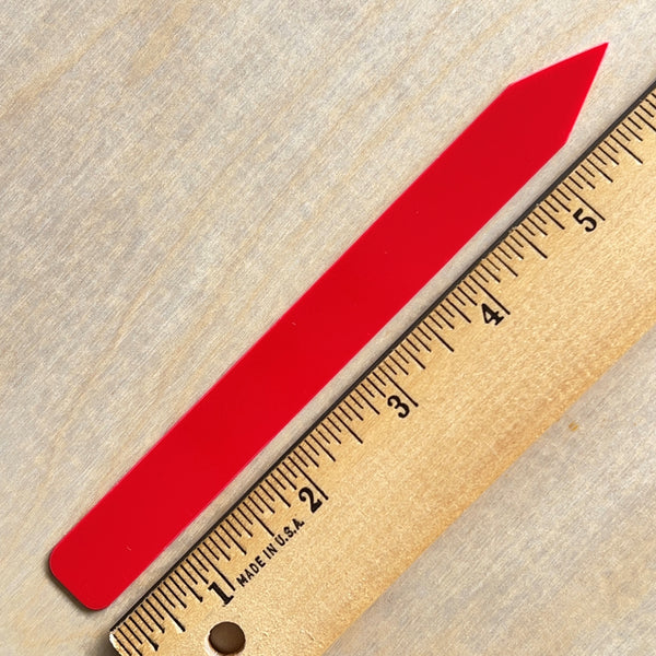 6" x 5/8" Red Premium Pot Stakes