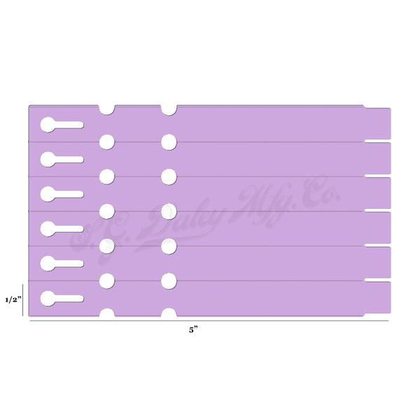 5" x 1/2" Lilac Wraptie Tags
