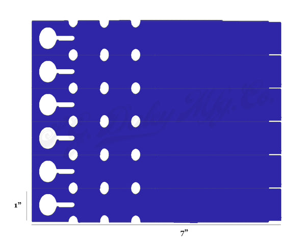 7" x 1" Dark Purple Wraptie Tags