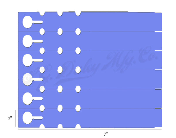 7" x 1" Lavender Wraptie Tags