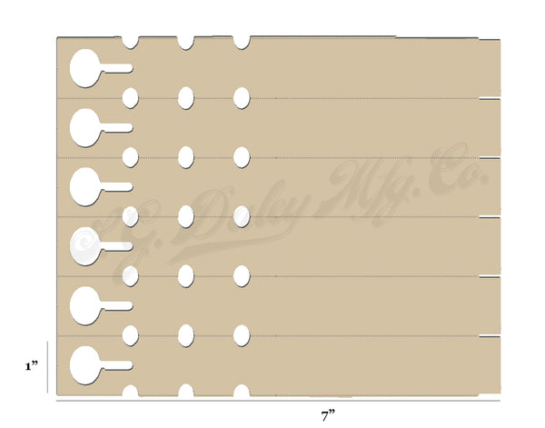 7" x 1" Tan Wraptie Tags