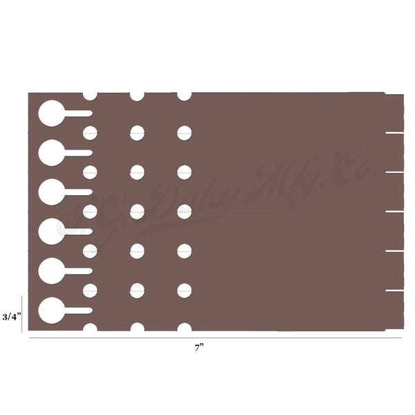7" x 3/4" Brown Wraptie Tags